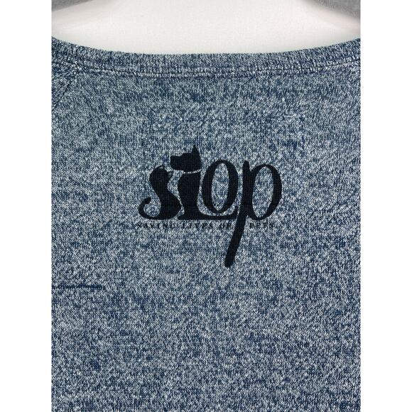 Threads 4 Thought Save the Elephants Recycled Long Sleeve Shirt Blue XS - Picture 4 of 8